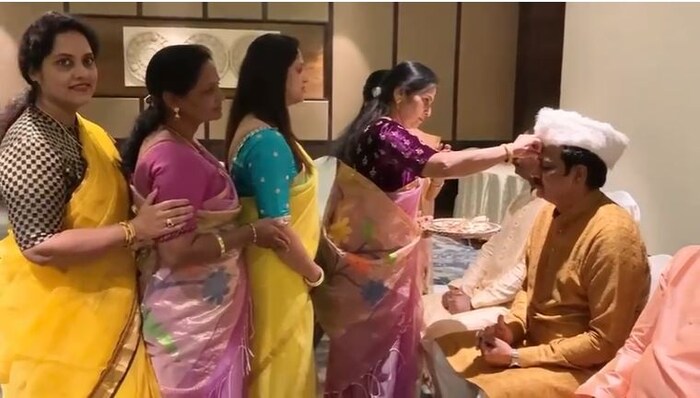 भाजप नेते हर्षवर्धन पाटील यांना भगिनी चित्रा कोरटकर, चेतना मोटे, सुजाता बागल, माधुरी माने, मौसमी कोरटकर या भगिनींनी औंक्षण करून राख्या बांधल्या व निरोगी असे उत्तम दीर्घायुष्य लाभावे, अशी मनोकामना व्यक्त केली. 