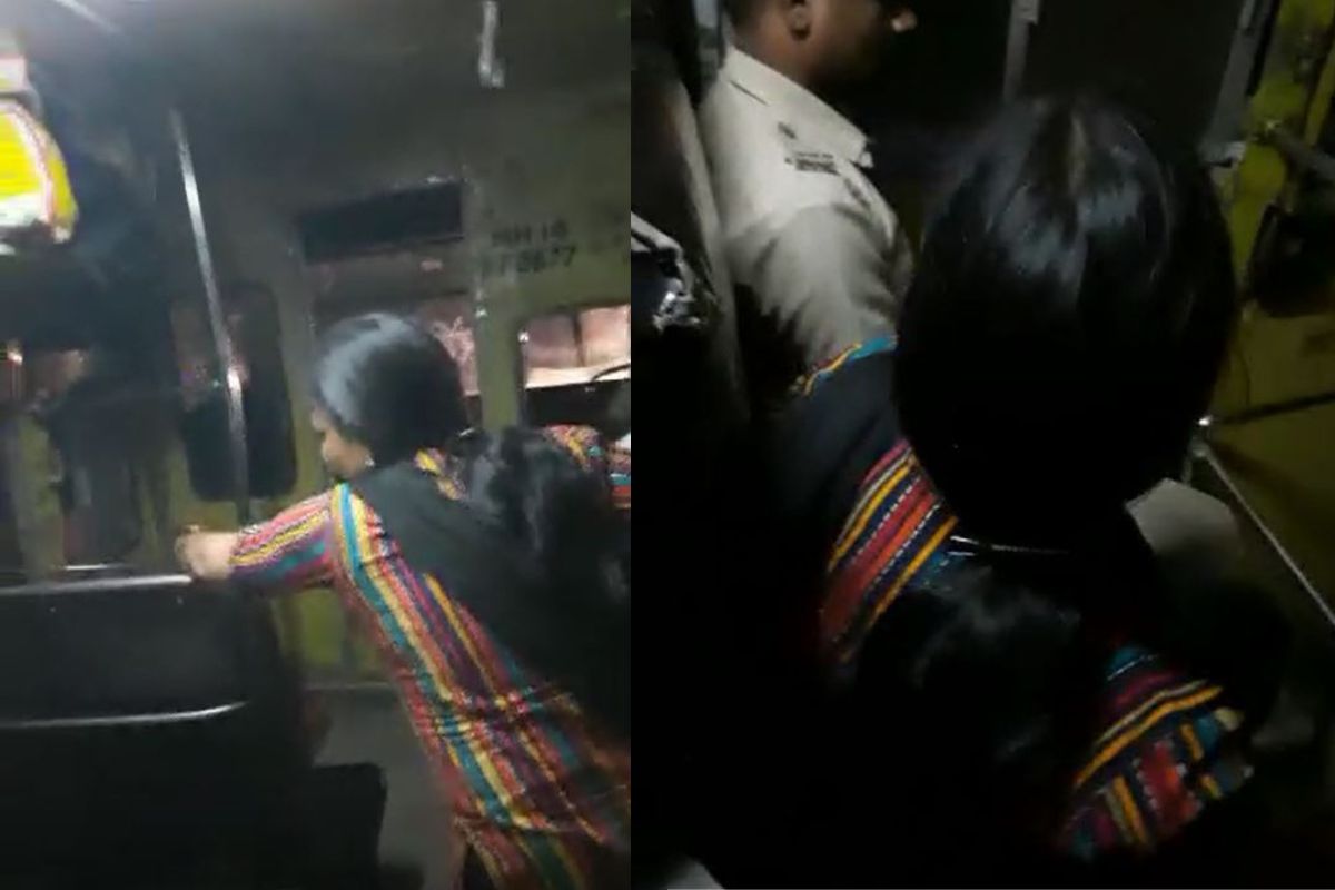 नाशकात दारू पिऊन बसमध्ये बसली महिला; तर्राट होऊन धिंगाणा, पोलिसांनाही आवरेना, शेवटी..