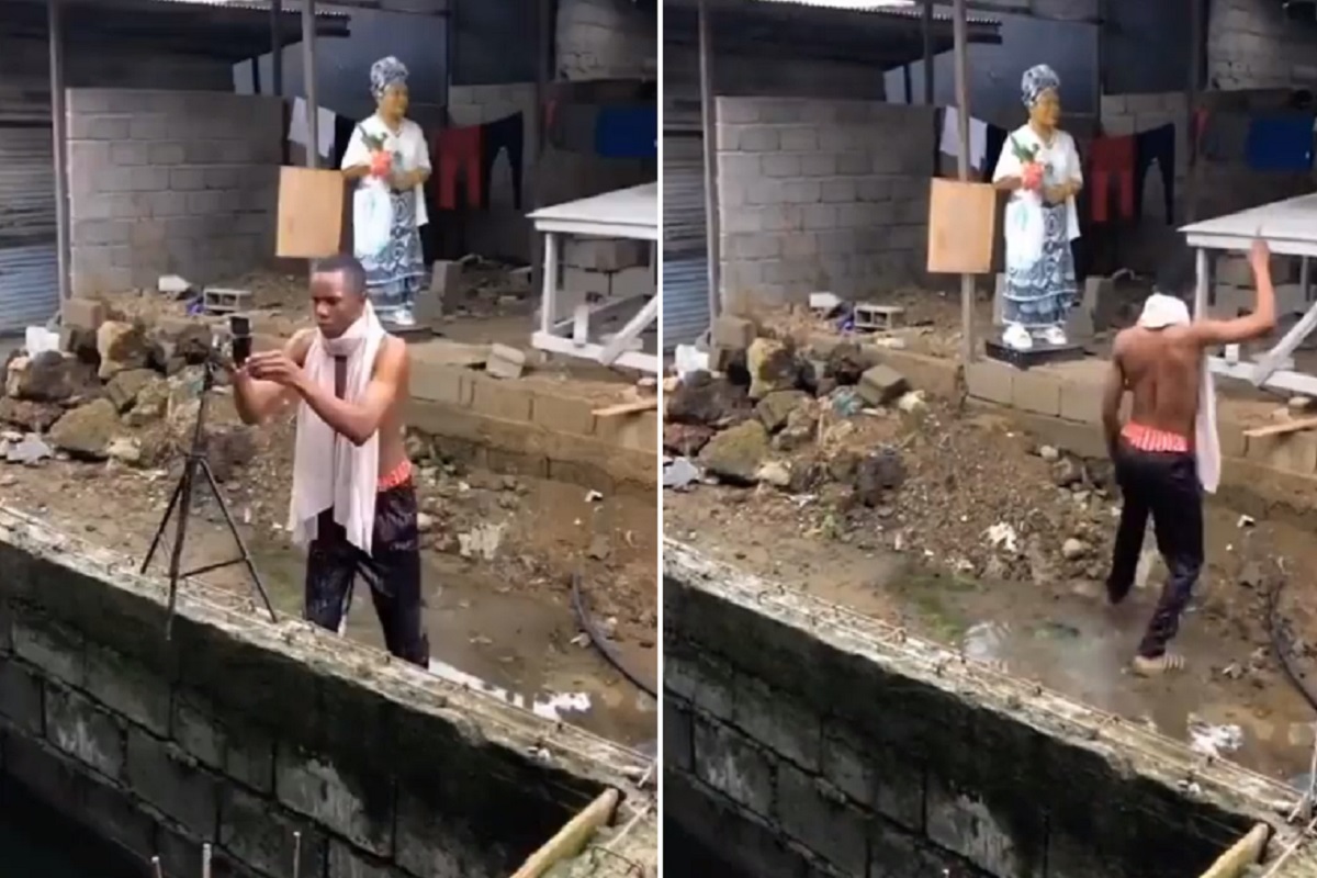 Viral video : प्रसिद्धीसाठी Reels काढणाऱ्या तरुणाची एक चूक, त्याला भलतीच महागात पडली