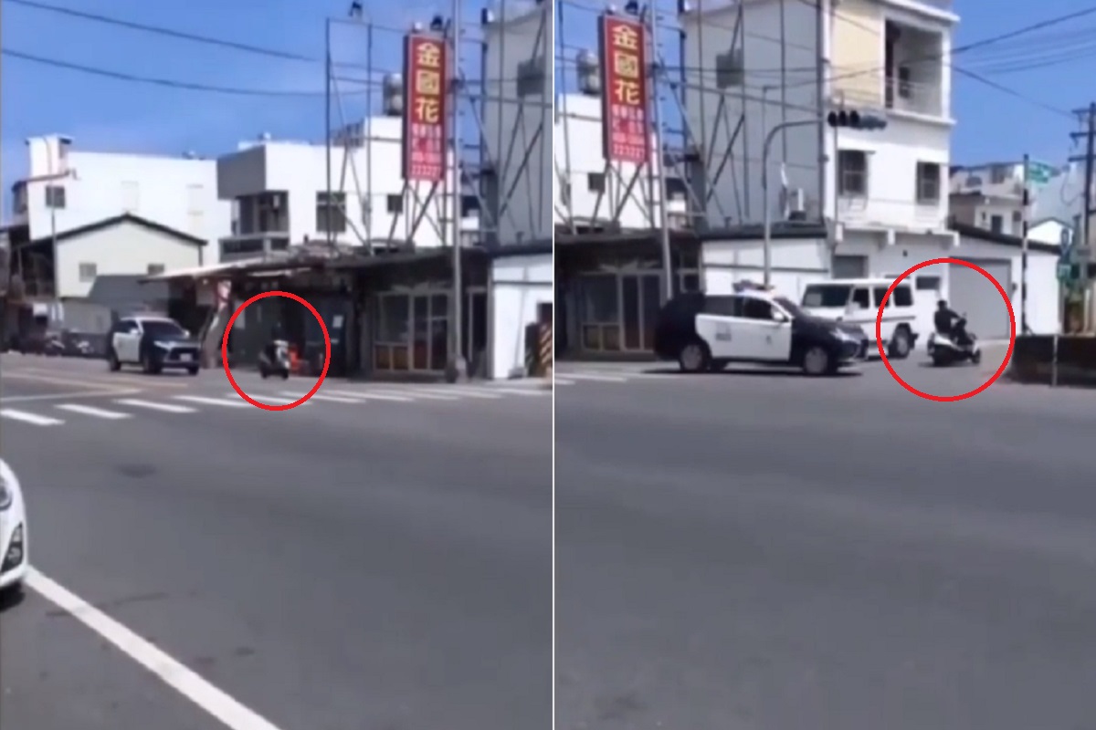 Viral Video : पोलिसांपासून वाचण्यासाठी व्यक्तीने वापरली अशी ट्रिक, पाहून तुम्हालाही वाटेल आश्चर्य