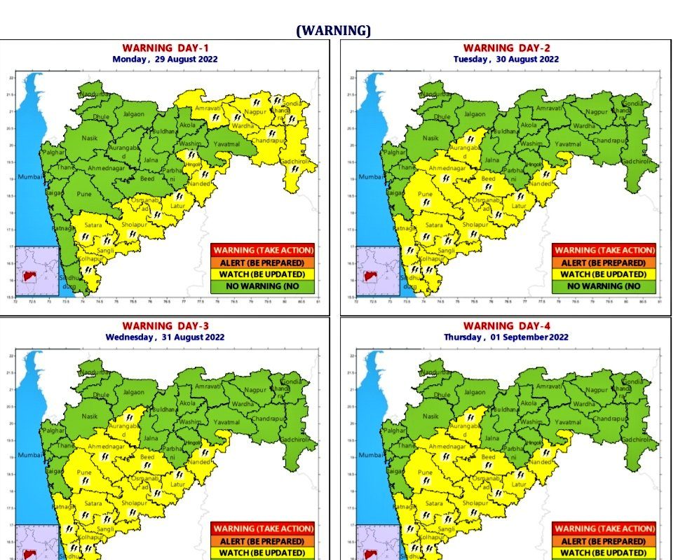 Mumbai Pune Rain : पुण्यासह राज्यातील या जिल्ह्यात गणरायाच्या आगमनाला पाऊस हजेरी लावणार, हवामान खात्याचा इशारा