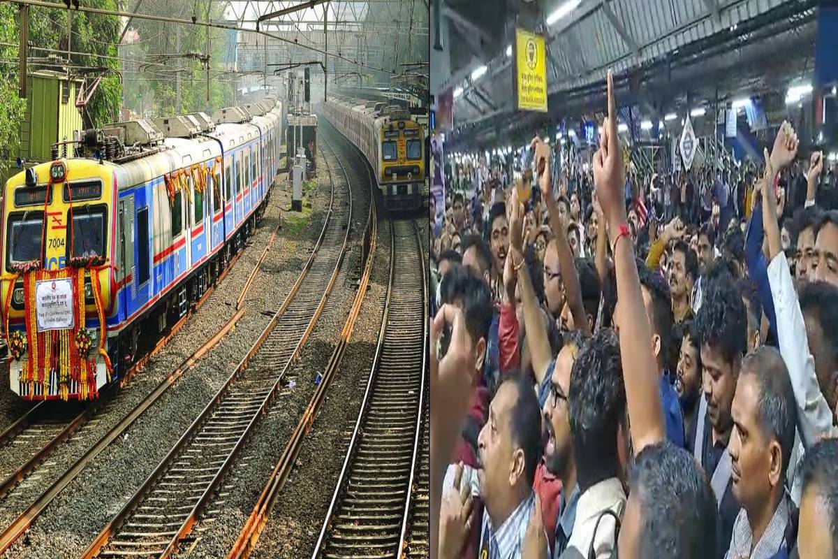 AC Local Protest in Mumbai Central Railway