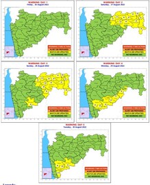 चाकरमान्यानो पावसाचा अंदाज घेऊन जायच्या तयारीला लागा, 5 दिवस तीव्र पावसाचा इशारा