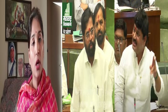 मुख्यमंत्र्यांनी धनंजय मुंडेंवर निशाणा साधताच करुणा शर्मा विधिमंडळात, एकनाथ शिंदेंची घेणार भेट!