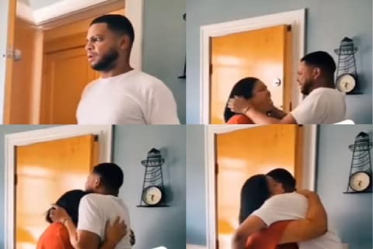 आईला पाहताच लहान मुलासारखा रडू लागला मुलगा. (फोटो: Instagram/goodnews_movement)