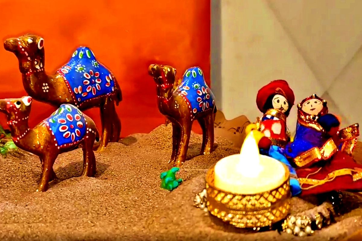 बाप्पाच्या देखाव्यासाठी गाठले राजस्थान, अकोलकरांना घडवले नव्या संस्कृतीचे दर्शन VIDEO