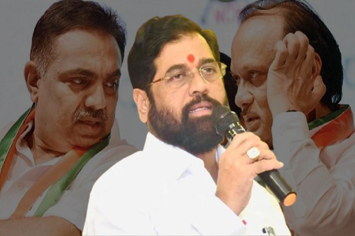 Eknath Shinde reacts on Ajit Pawar Jayant Patil NCP