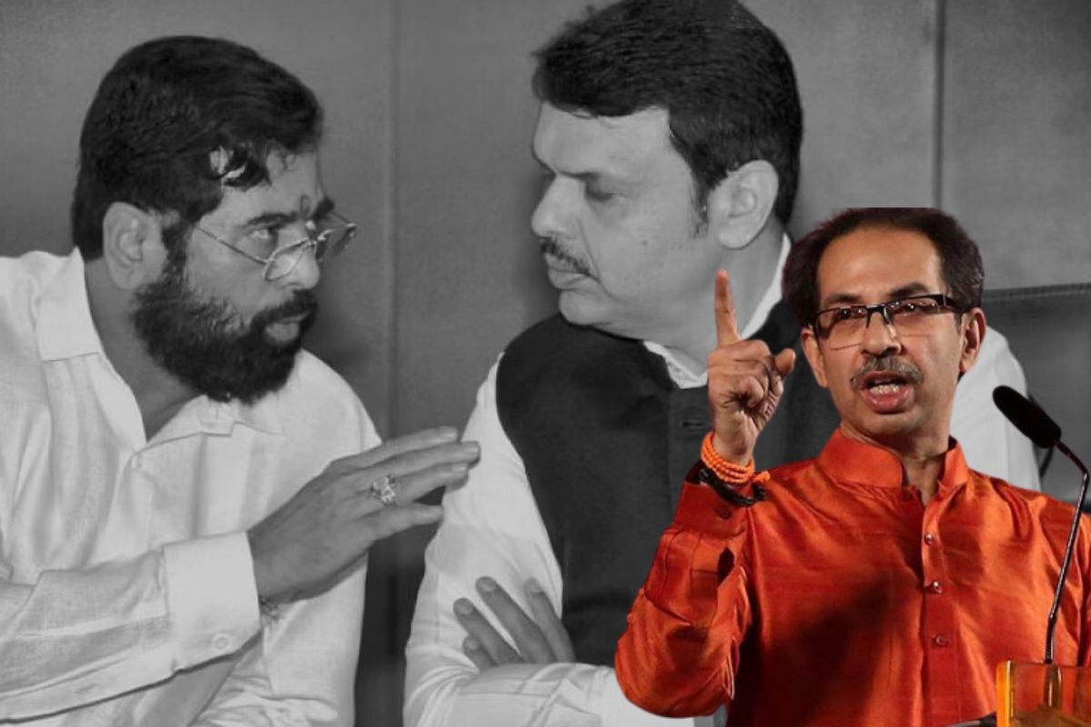 चाळीस आमदार व त्यांचे नेते हे स्वतःच विक्रीसाठी बाजारात उभे होते. भाजपने बोली लावली व ते फुटले. त्यामुळे सत्तांतरामागच्या कारस्थानावरील पडदा उघडला