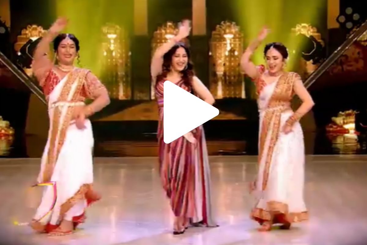 Jhalak Dikhla Ja: 20 वर्षानंतर माधुरीने 'डोला रे डोला'या आयकॉनिक गाण्यावर केला डान्स, पाहा VIDEO