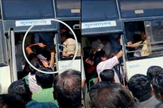 बसमध्येच कंडक्टर आणि महिला प्रवाशाची फ्री स्टाईल हाणामारी; परभणीतील घटनेचा VIDEO