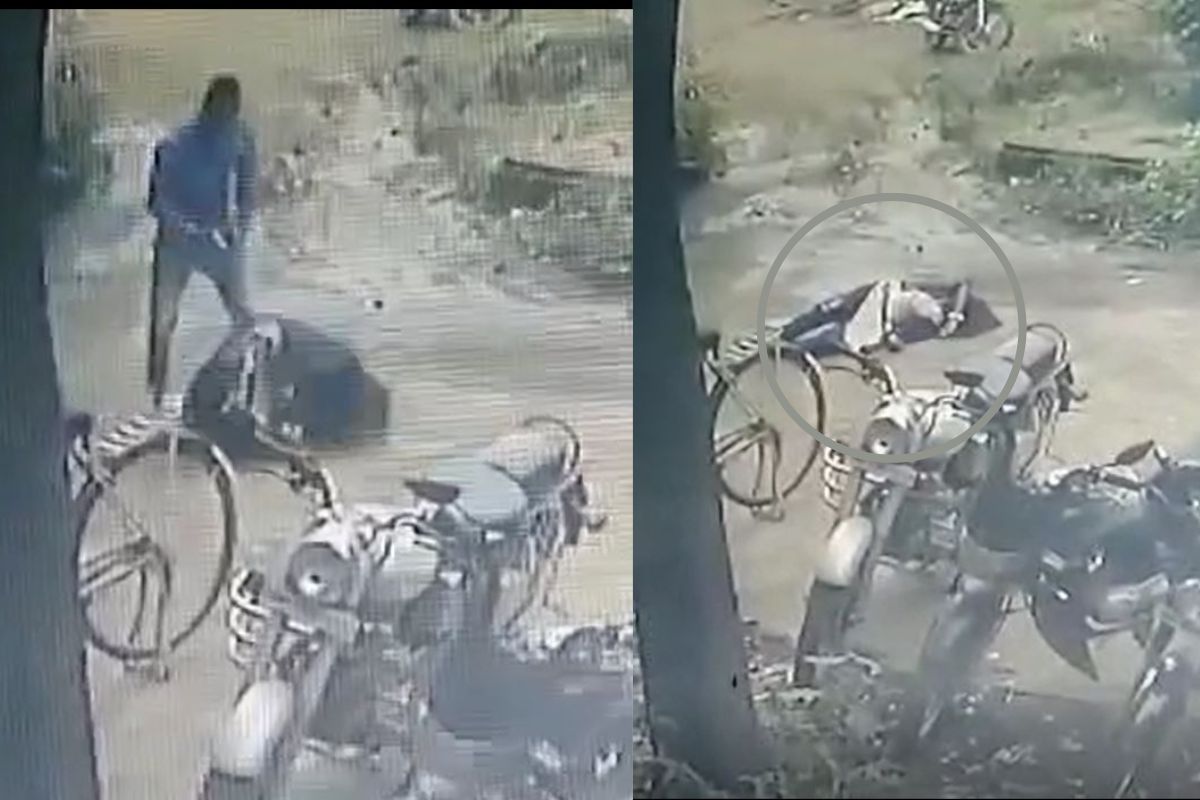 पालघरमध्ये तरुणीवर झालेल्या गोळीबाराचा Live Video, मदत करण्याऐवजी वाटसरूने काढला पळ