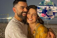 हातात वाफाळलेल्या कॉफीचा कप आणि चेहऱ्यावर दिलखुलास हास्य;अनुष्का विराटचा रोमान्स