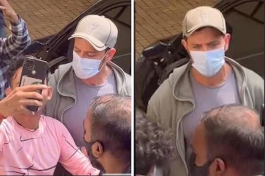 Hrithik Roshan: मुलांसोबत सिनेमा पाहायला गेला हृतिक रोशन,मध्येच चाहत्याने केलं असं काही भडकला अभिनेता