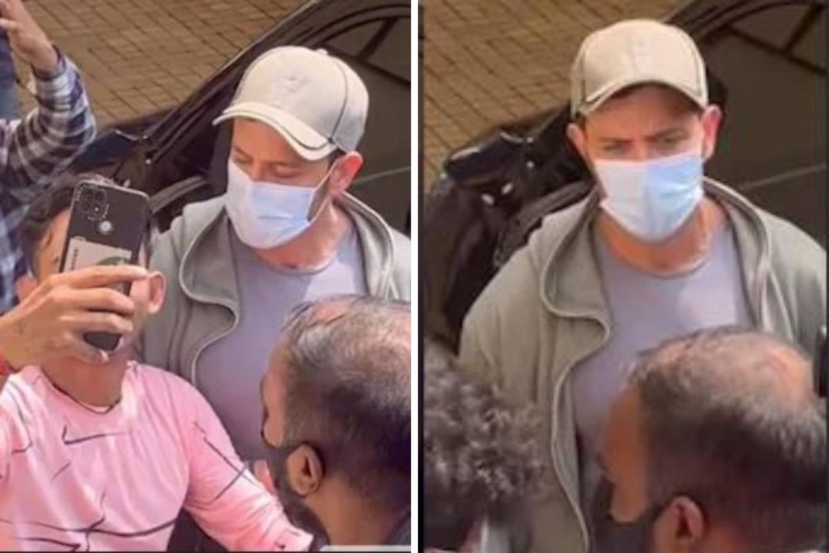 Hrithik Roshan: मुलांसोबत सिनेमा पाहायला गेला हृतिक रोशन,मध्येच चाहत्याने केलं असं काही भडकला अभिनेता