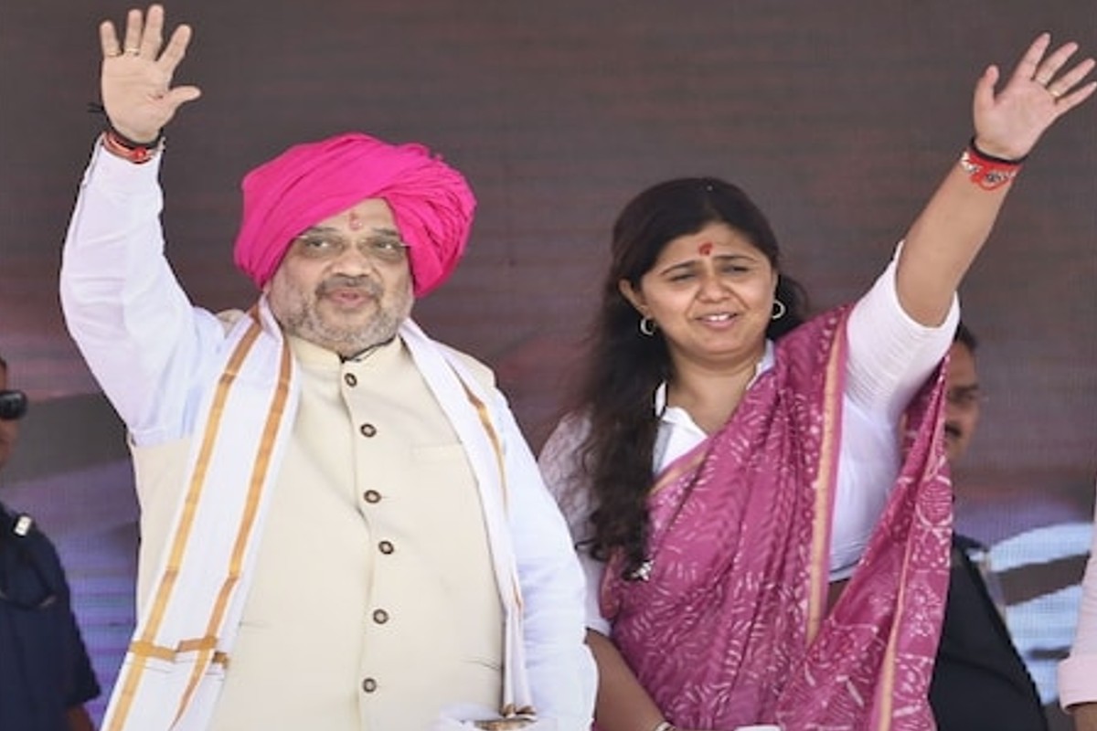 Amit Shah and Pankaja Munde