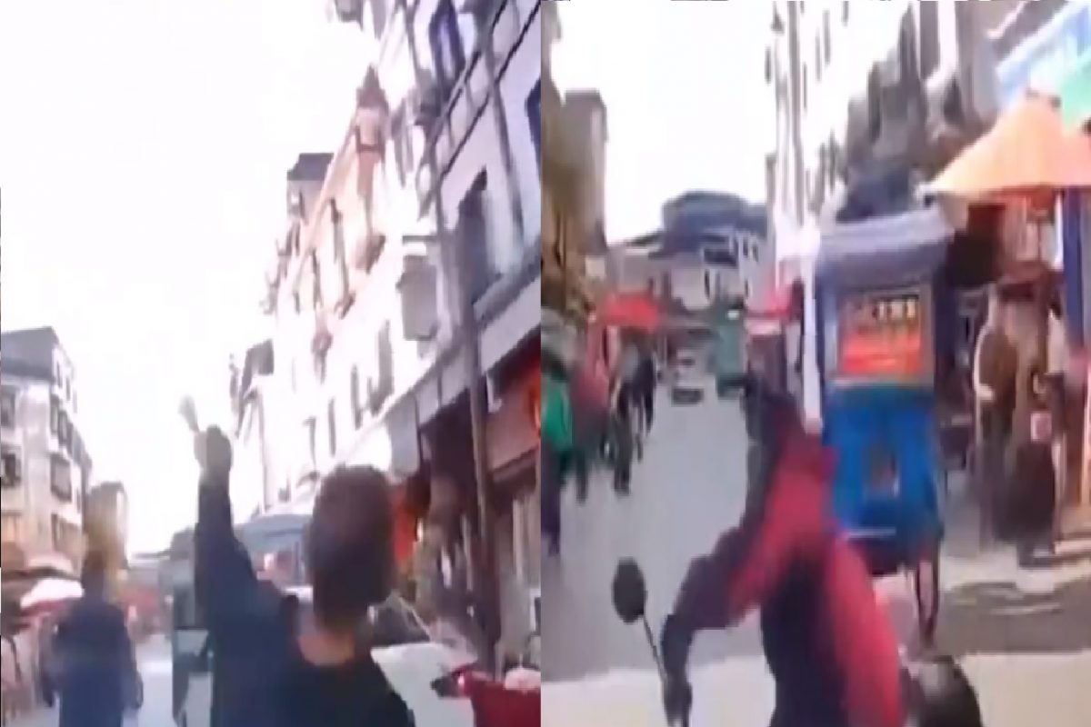 सर्वांना चिरडत गेली कार.