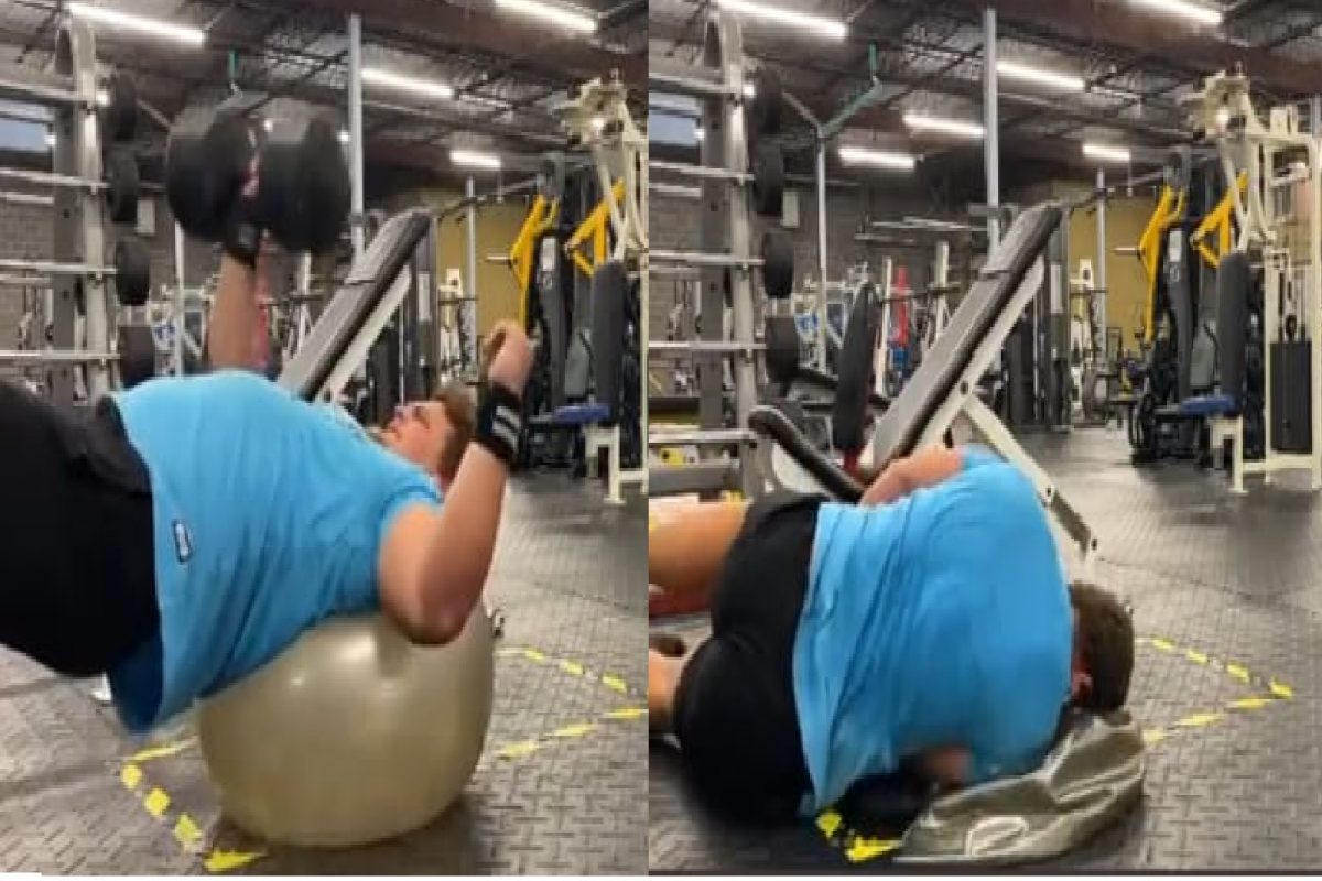 जिममध्ये एक्सरसाइझ करताना तरुणासोबत दुर्घटना.