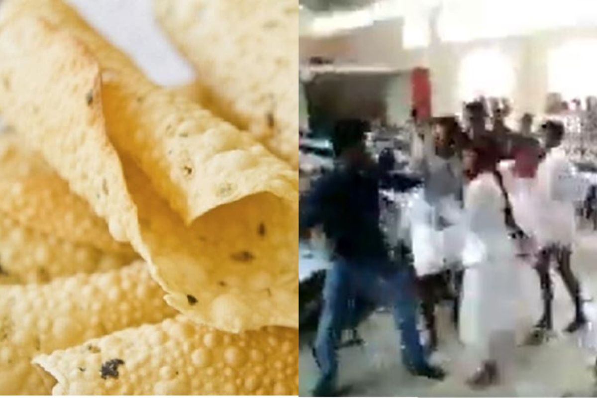 एका पापडासाठी लग्नात भिडले वऱ्हाडी, सर्वात साक्षर राज्यातला धक्कादायक VIDEO