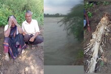बिबट्यामुळे नदीत उडी, 15 तास पाण्यात वाहत राहिल्या; अखेर केळीचं खोडं दिसलं अन्..