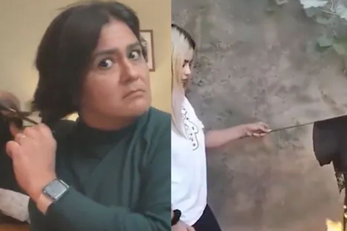 इथे महिला अचानक कापू लागल्या केस आणि जाळू लागल्या हिजाब, व्हायरल व्हिडीओनं एकच खळबळ