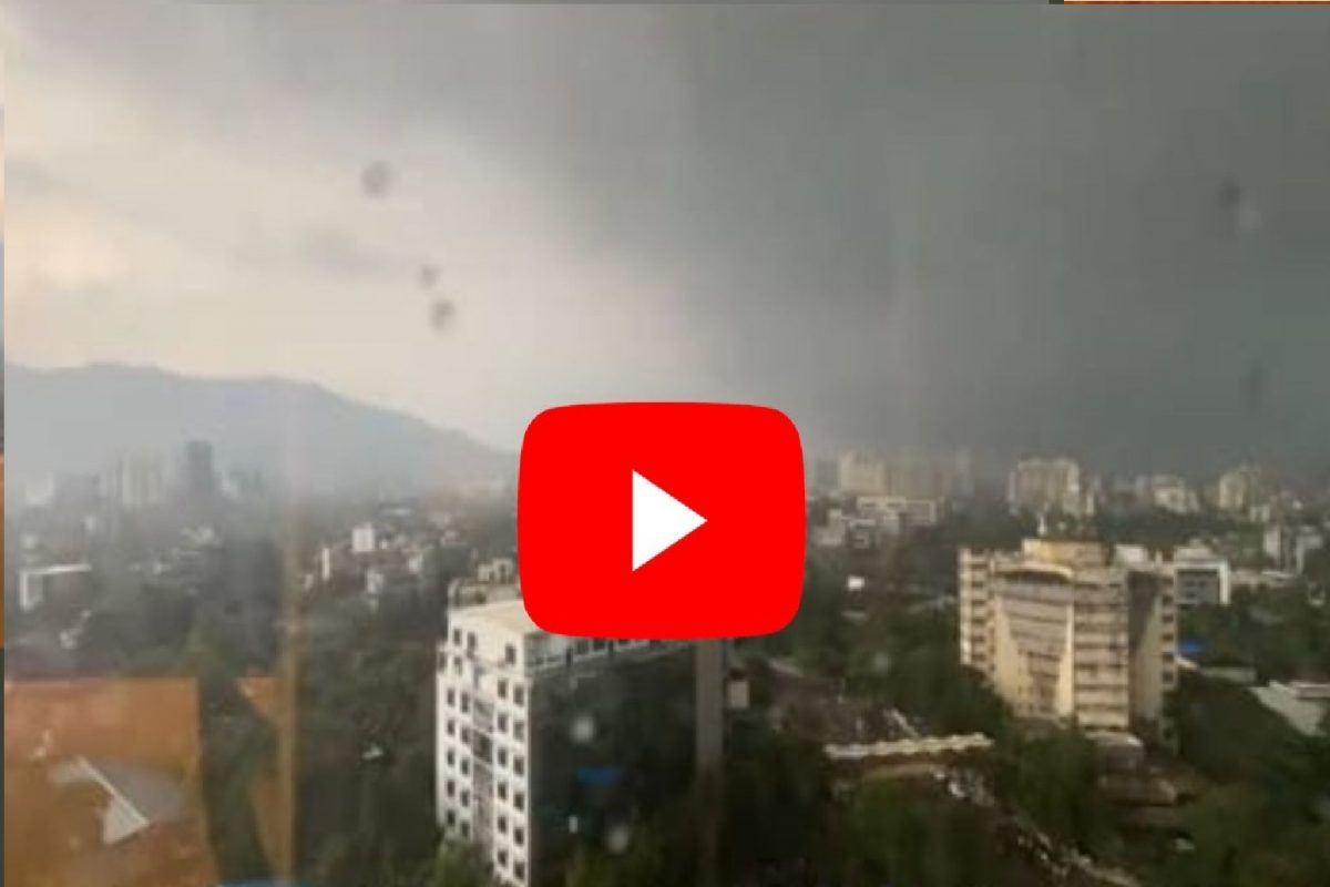 मुंबईतील कालची ती संध्याकाळ कॅमेऱ्यात कैद.