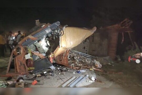 Nanded Accident : नांदेडमध्ये कामगारांवर काळाचा घाला, अपघातात 5 जण जागीच ठार तर 5 गंभीर जखमी