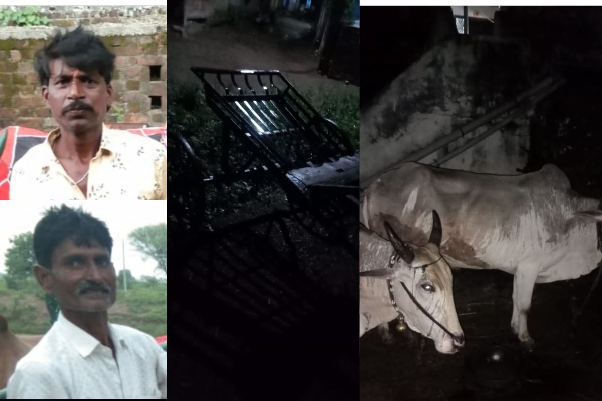 सोमेश्वर पोपटकर आणि गुंडेराव गेडाम हे रेंगीने शेतातून घरी बैलगाडीवर परतत असताना त्यांच्यावर वीज कोसळली.