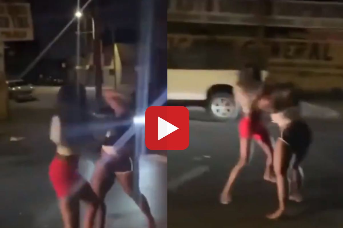 रस्त्यावर भिडल्या मुली