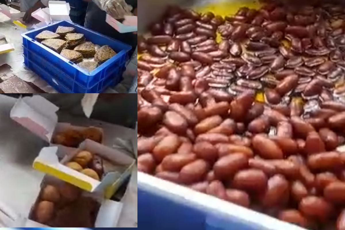 Dasara Melava BKC : काय गुलाबजाम, काय थेपला... शिंदे सैनिकांसाठी ओकेच फूड पॅकेट, पाहा हा VIDEO