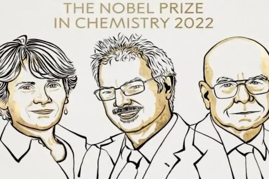 Noble Prize 2022 : रसायनशास्त्राचे नोबेल पुरस्कार 3 शास्त्रज्ञांना जाहीर, एकाला 21 वर्षांनी दुसऱ्यांदा मिळाला सन्मान