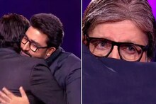 KBC च्या मंचावर लेकाला पाहताच रडले अमिताभ बच्चन; बर्थ डे स्पेशल एपिसोड चर्चेत
