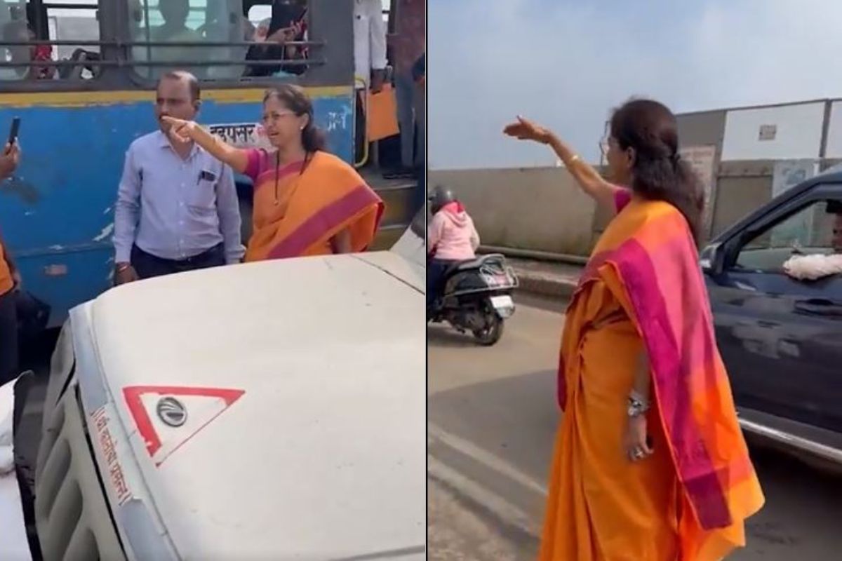 VIDEO: पुण्याजवळ वाहतूक कोंडीत अडकल्या सुप्रिया सुळे, वैतागून गाडीतून उतरल्या अन्..., पाहा पुढे काय घडलं