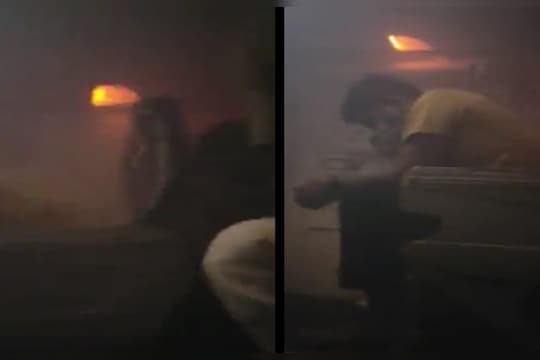 Airplane Emergency Landing : गोवा-हैदराबाद विमानात अचानक धुराचे लोट; Emergency लँडिंग, धक्कादायक VIDEO