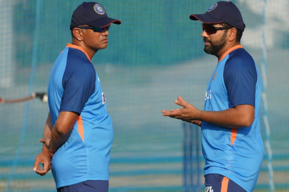 रोहित शर्मा आणि राहुल द्रविड