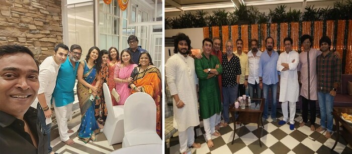 दिवाळीनिमित्तानं शिवतीर्थावर राज ठाकरेंच्या भेटीला गेलेल्या सर्व मराठी कलाकारांचे फोटो सध्या सोशल मीडियावर व्हायरल होत आहेत. 