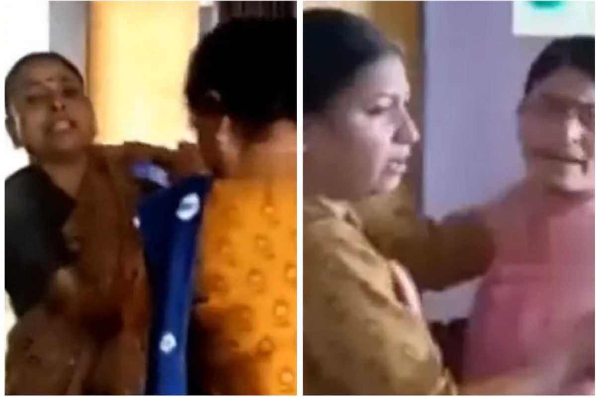 VIDEO - ताबा सुटलेल्या शिक्षिकांचं शाळेतच संतापजनक कृत्य; समोर विद्यार्थी आहेत याचंही भान त्यांना राहिलं नाही