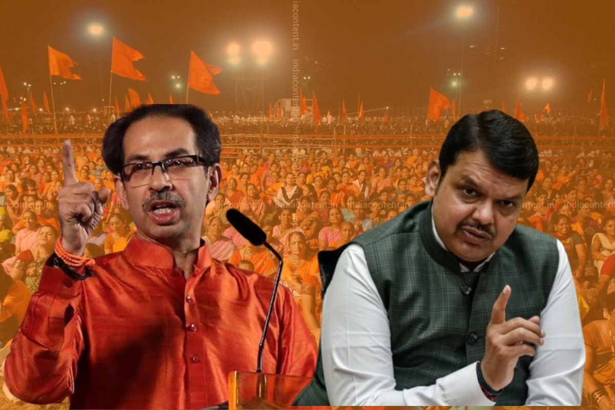 Dasara Melava : 'आम्ही कायदा पाळायचा, अन् तुम्ही डुकरं पाळायची', ठाकरेंचा फडणवीसांवर पलटवार