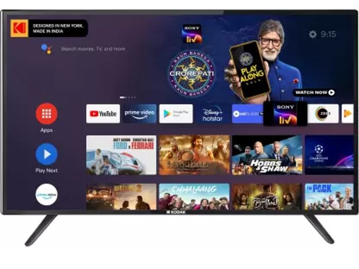 KODAK 7XPro 126 cm (50 inch) Ultra HD (4K) LED Smart Android TV: या स्मार्टटिव्हीची किंमत 42,999 रुपये आहे. Flipkart वर 41 टक्के सूट दिल्यानंतर सध्या ती 24,999 रुपयांमध्ये उपलब्ध आहे. फेडरल बँक डेबिट क्रेडिट कार्डद्वारे पेमेंट केल्यास 10 टक्के (जास्तीत जास्त 3000 रुपये) सूट दिली जात आहे आणि PNB क्रेडिट कार्डद्वारे पेमेंट केल्यास 1250 रुपयांची सूट दिली जात आहे. यासोबतच 11,000 रुपयांपर्यंतची एक्सचेंज ऑफरही दिली जात आहे.