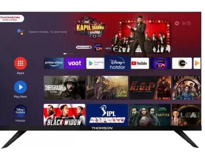 Thomson 9R PRO 126 cm (50 inch) Ultra HD (4K) LED Smart Android TV: Thomson 9R Pro स्मार्ट टीव्हीची किंमत 42,999 रुपये आहे. सध्या फ्लिपकार्टवर 41 टक्के सूट दिली जात आहे. या डिस्काउंटनंतर तिची किंमत आता 24,999 रुपयांवर आली आहे. यावर 11,000 रुपयांची एक्सचेंज ऑफर आणि 10 टक्क्यांपर्यंत क्रेडिट कार्ड ऑफर देखील आहे.