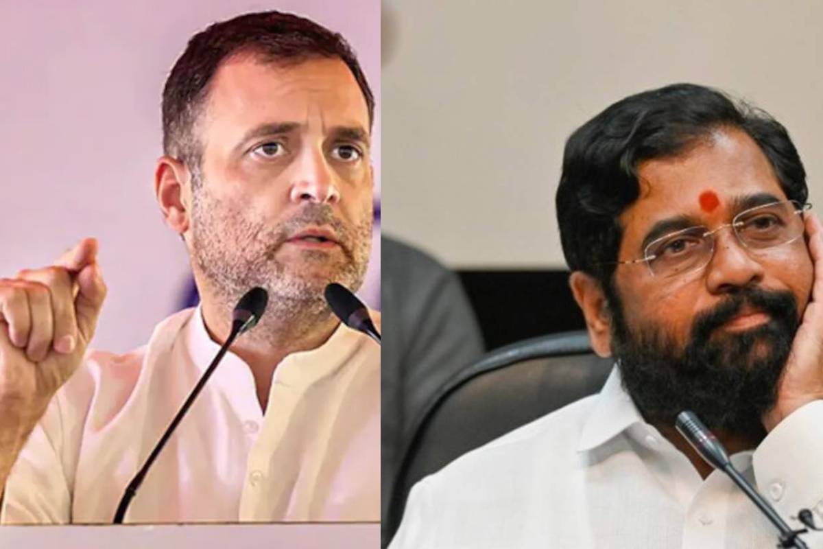 राहुल गांधी, एकनाथ शिंदे