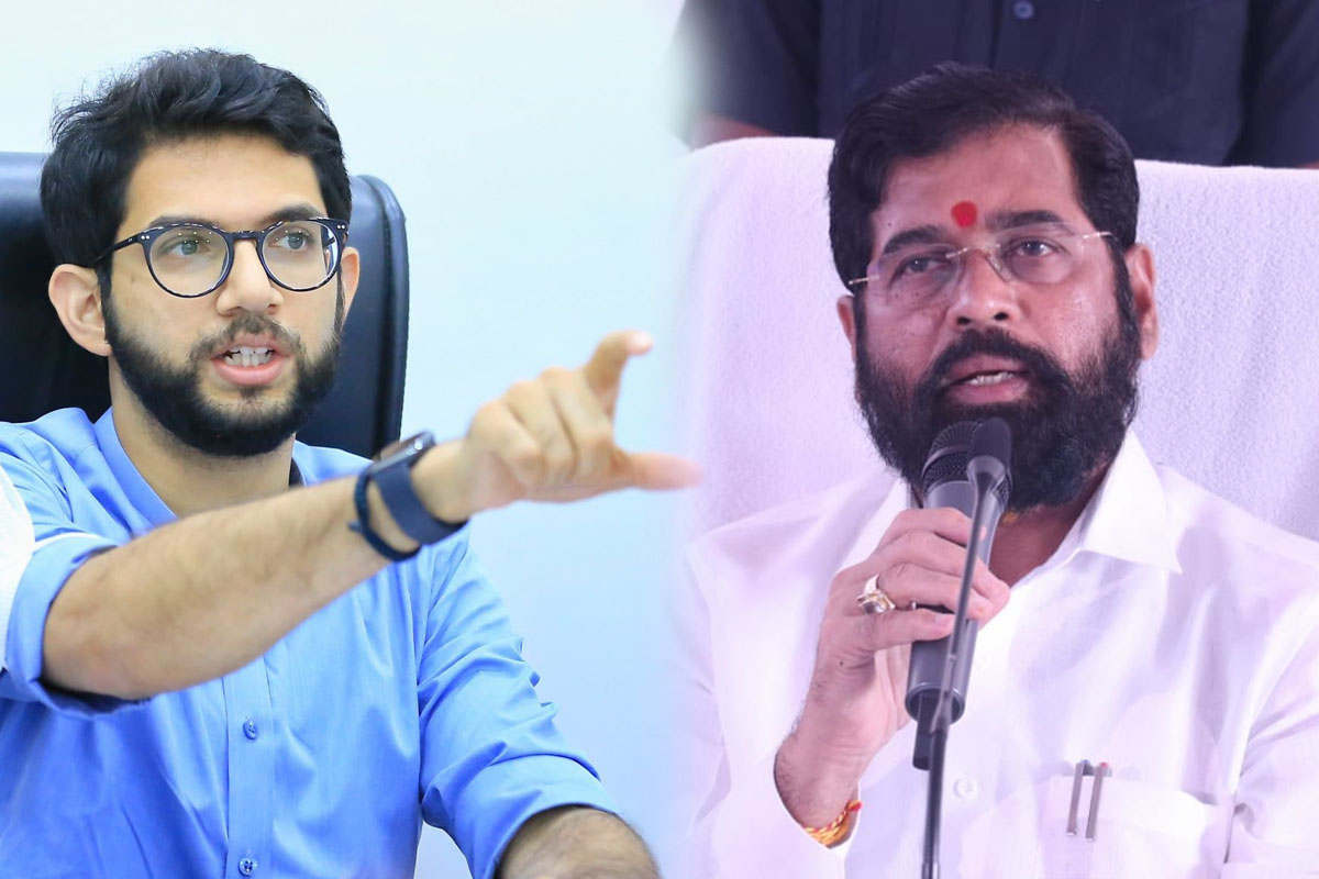 शरम असती तर त्यांनी ..., आदित्य ठाकरेंचा पुन्हा शिंदे गटावर हल्लाबोल; मंत्र्यांच्या राजीनाम्याचीही मागणी