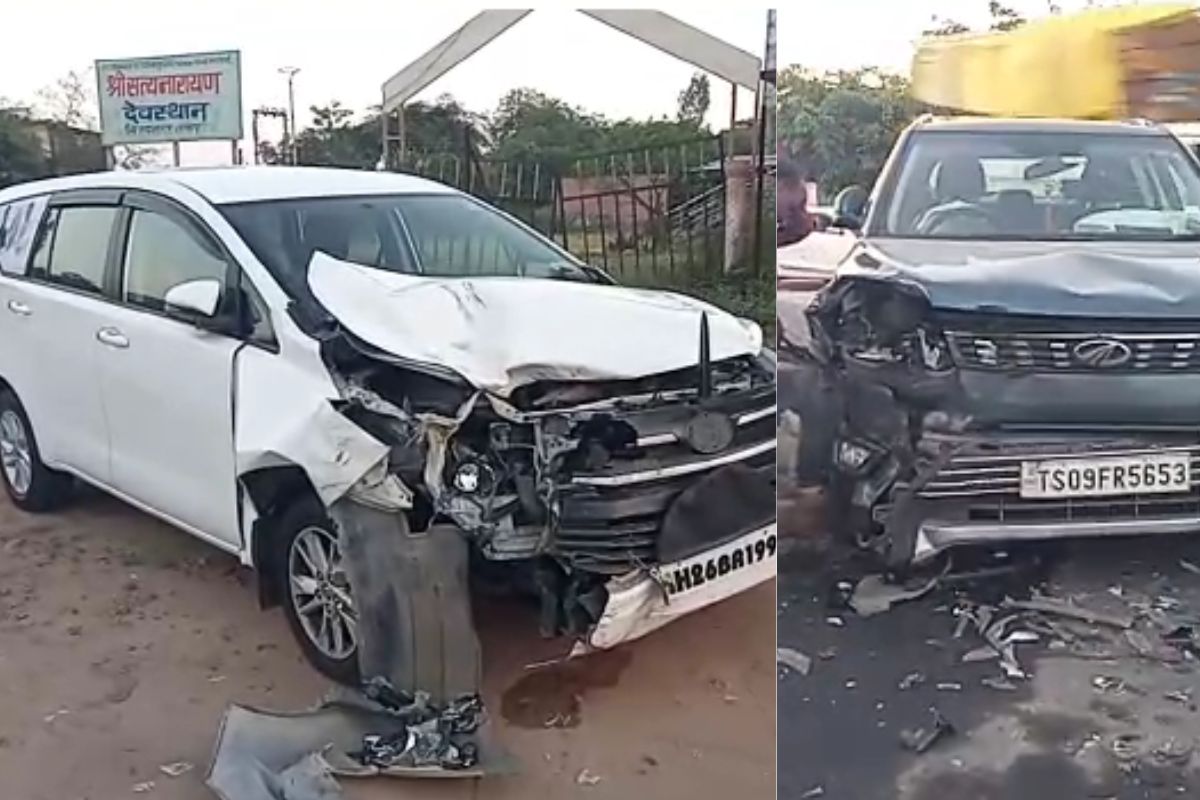 काँग्रेस नेत्याच्या कारला अपघात; भारत जोडो यात्रेसाठी येत असतानाच गाडीला धडक