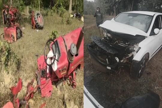  या ट्रॅक्टरमध्ये 5 लोक बसून होते. यामध्ये 2 चिमुकल्यांच्या सुद्धा समावेश होता. परंतु, सुदैवाने या अपघातात कुठलीही जीवितहानी झाली नाही. 