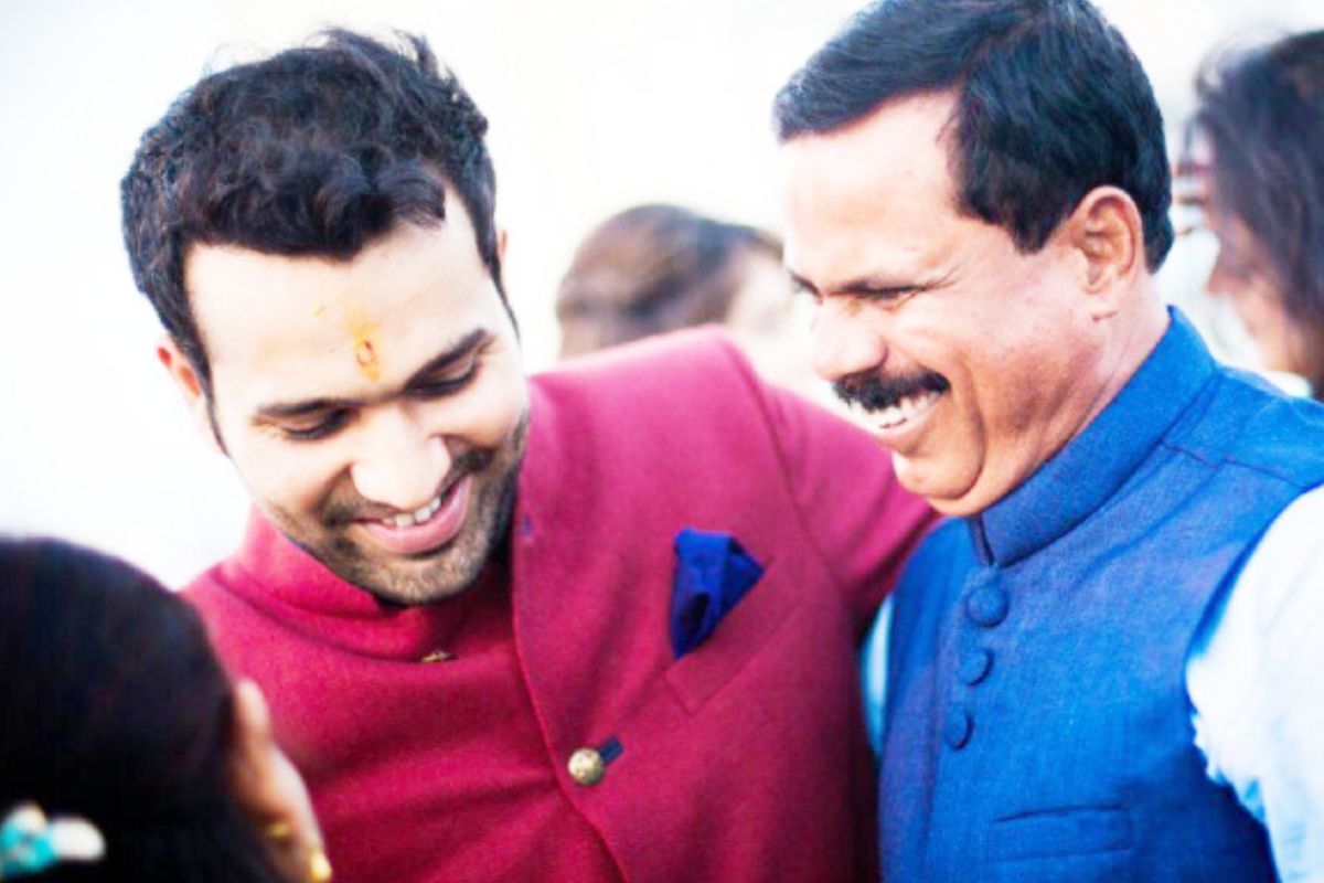 रोहित शर्मा दिनेश लाड यांच्यासह