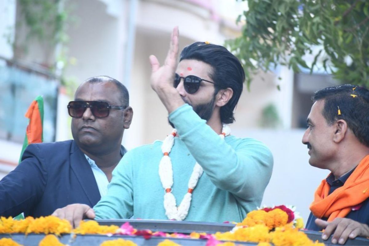 रवींद्र जाडेजाचा रोड शो