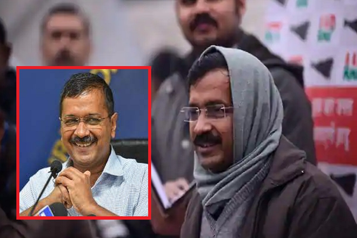 VIDEO: मफलर का घातला नाही? महिलेच्या प्रश्नावर केजरीवाल यांना आवरलं नाही हसू