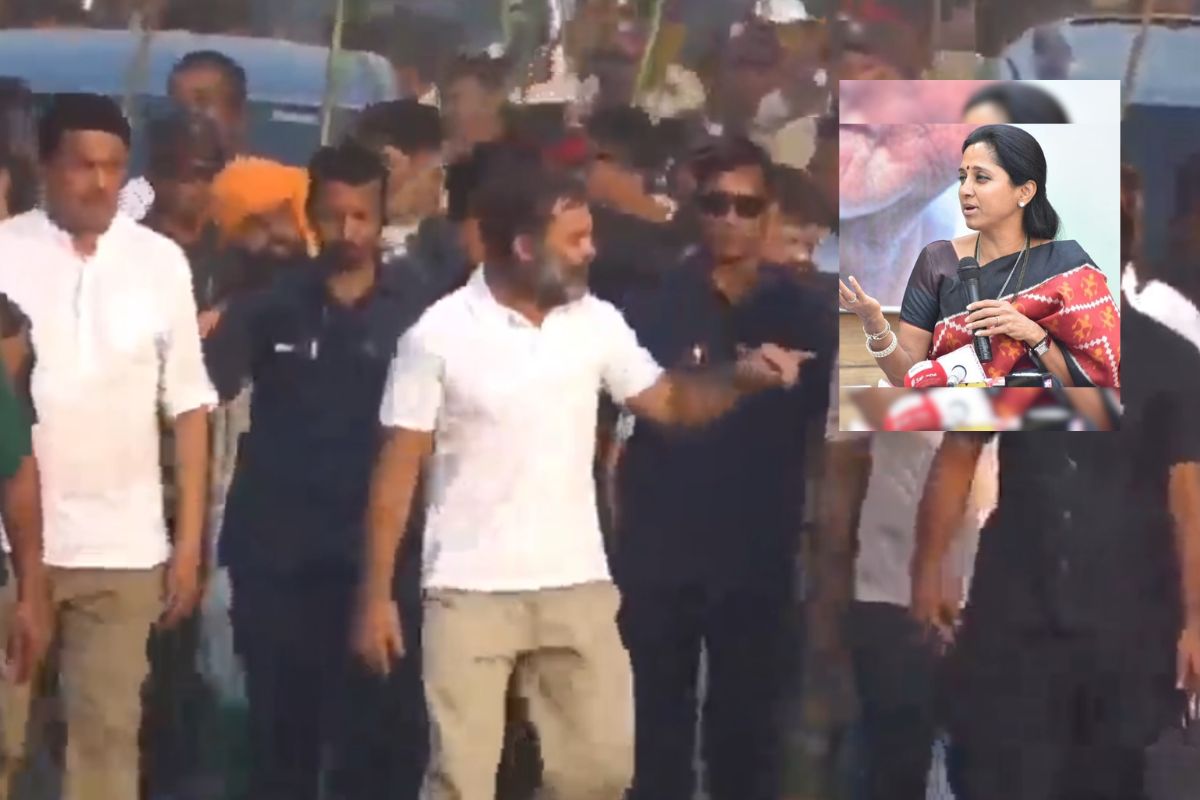 Video : राहुल गांधींसह सुप्रिया सुळेंचीही जादू, भारत जोडो यात्रेला गर्दीच गर्दी