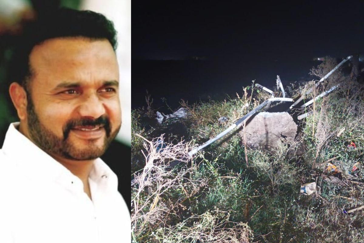 भाजप आमदाराच्या गाडीचा फलटणजवळ भीषण अपघात, पुलावरून 30 फूट खोल खड्ड्यात कोसळली फॉर्च्युनर