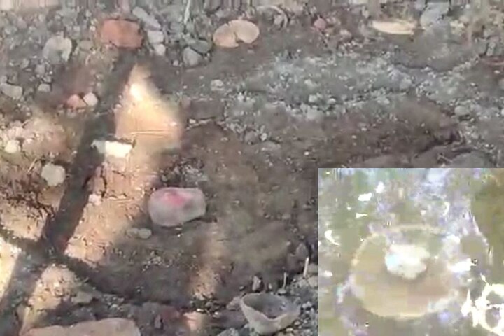 VIDEO: जळगावात ‘बाहुबली’ प्रकार; माथेफिरूने मंदिरातील पिंड खोदत पाण्यात नेऊन..