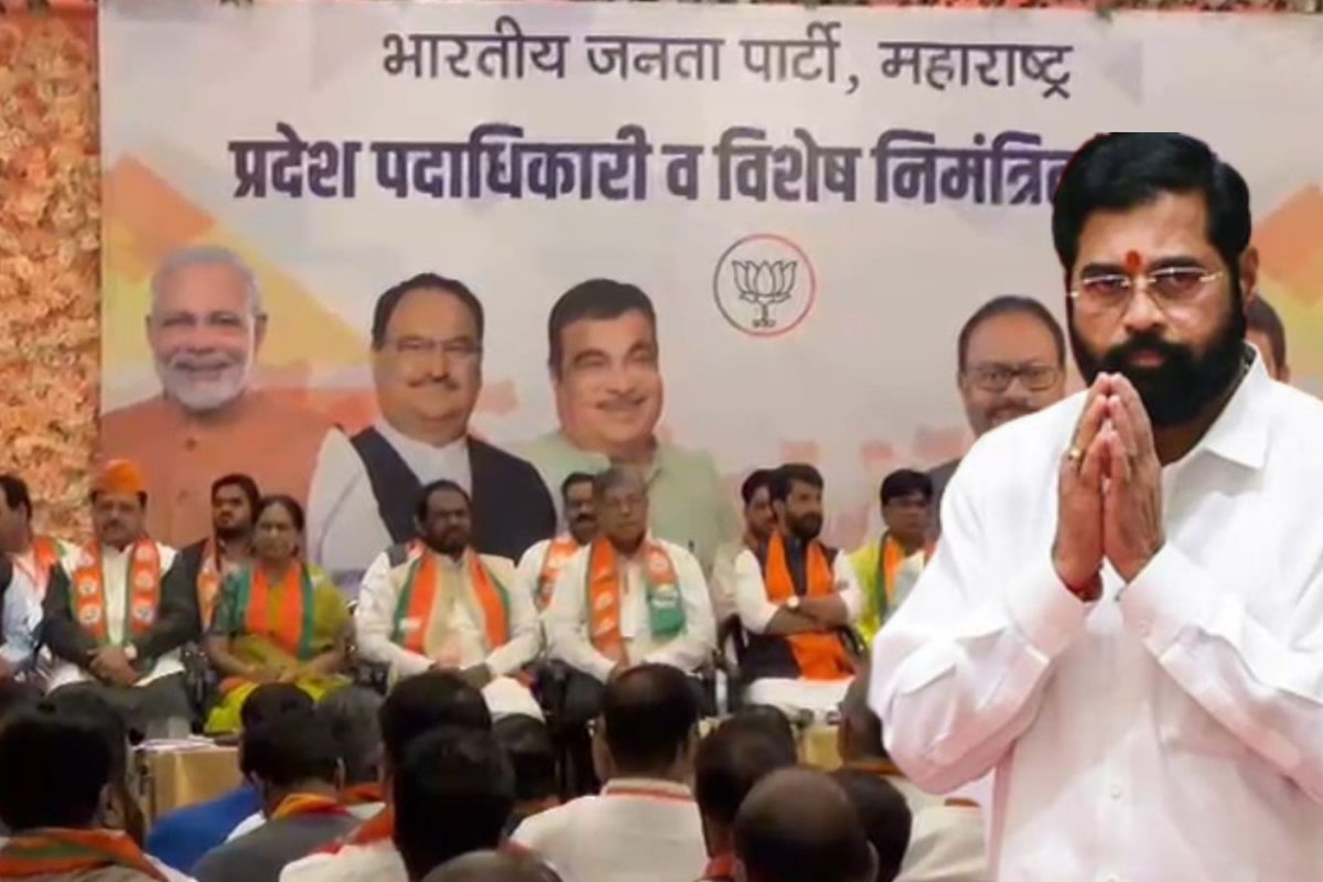 भाजपच्या बैठकीत शिंदेंचं टेन्शन वाढवणारी घोषणाबाजी! बावनकुळेंच्या विधानानंतर आता...